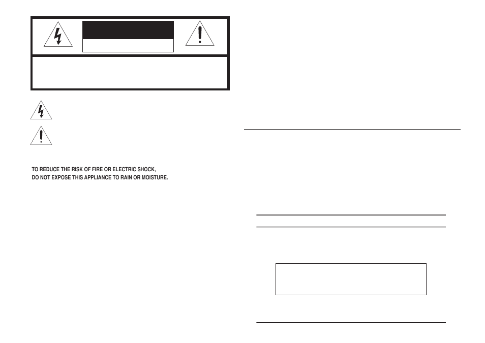 Caution, Warning | Marantz SR4023 User Manual | Page 2 / 24