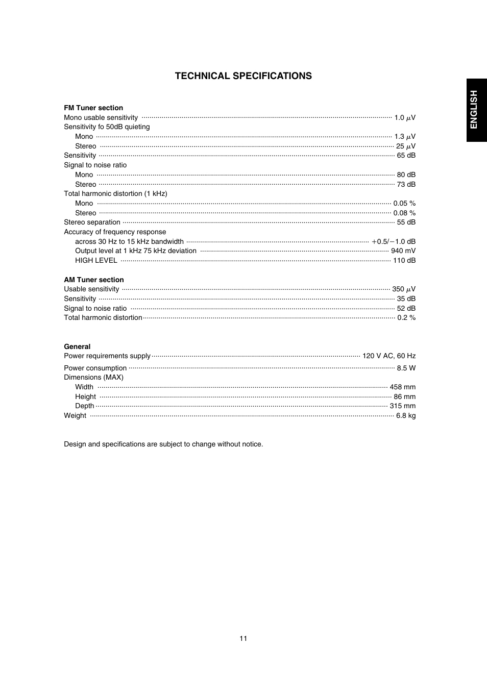 Marantz ST-17 User Manual | Page 13 / 15