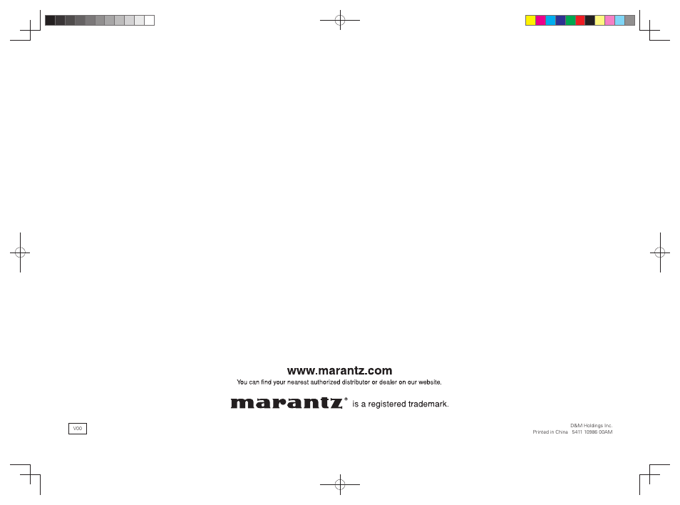 Marantz MM8077N User Manual | Page 22 / 22