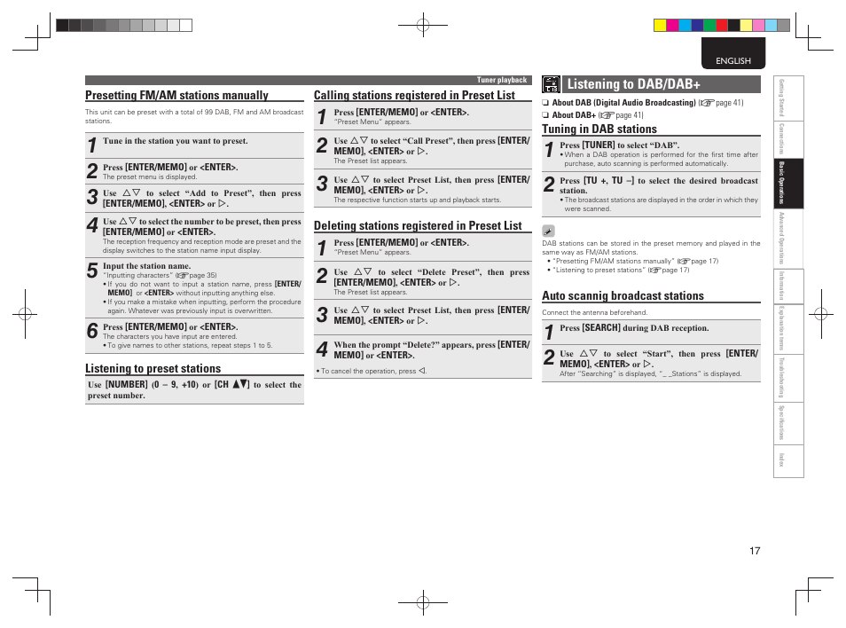 Listening to dab/dab | Marantz MCR603 User Manual | Page 23 / 56