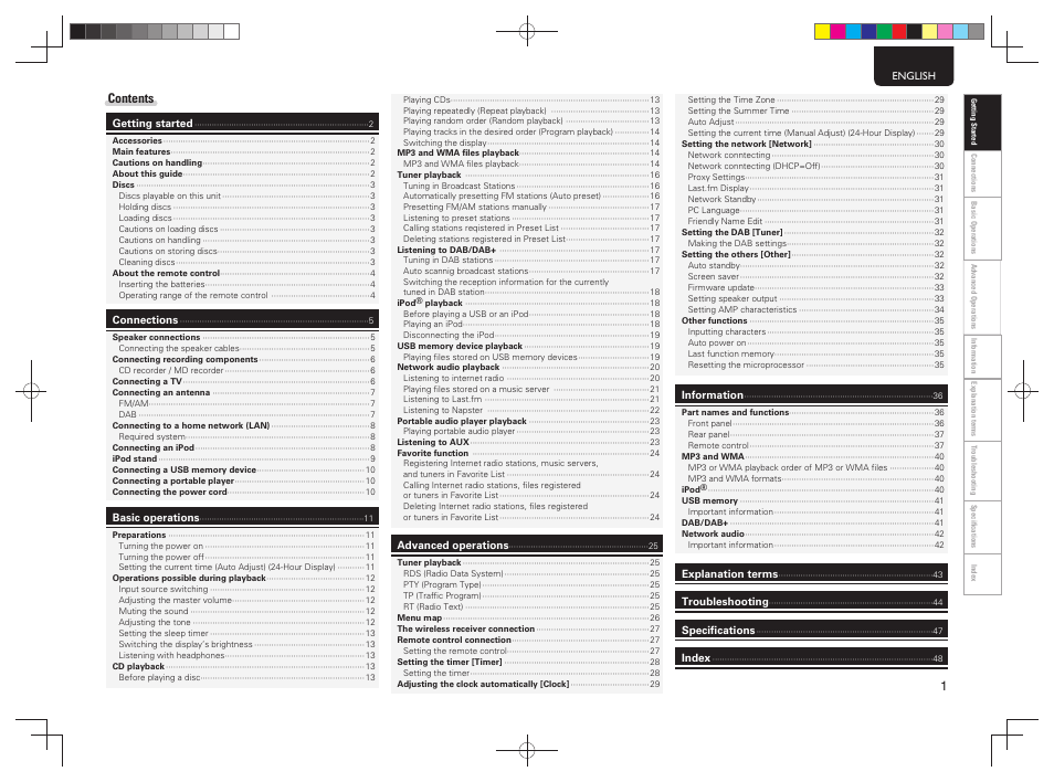 Marantz MCR603 User Manual | Page 7 / 56