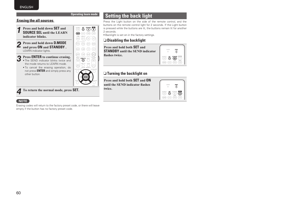 Setting the back light | Marantz NR1601 User Manual | Page 66 / 88