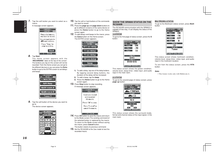 Marantz SR9600N User Manual | Page 20 / 71