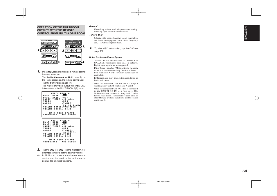 Englishenglish | Marantz SR9600N User Manual | Page 67 / 71