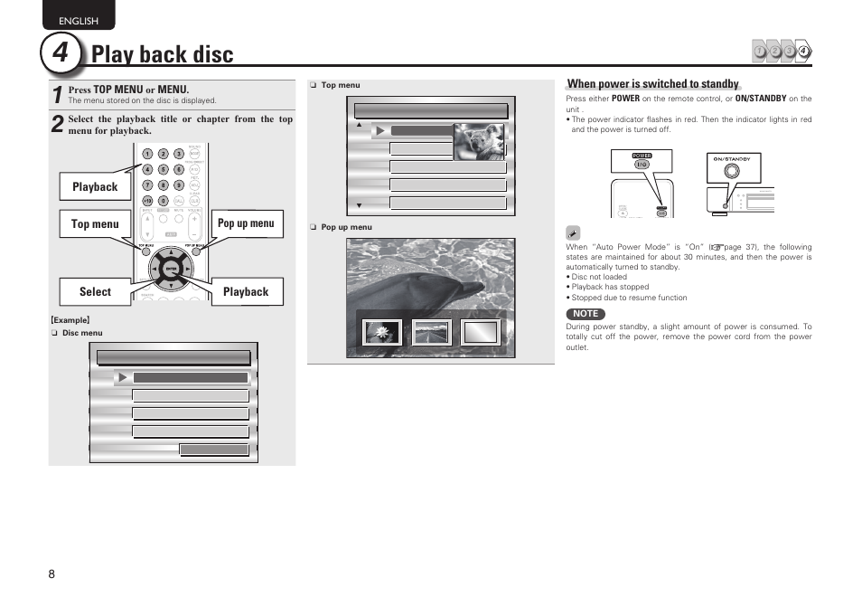Play back disc | Marantz UD7006 User Manual | Page 12 / 76