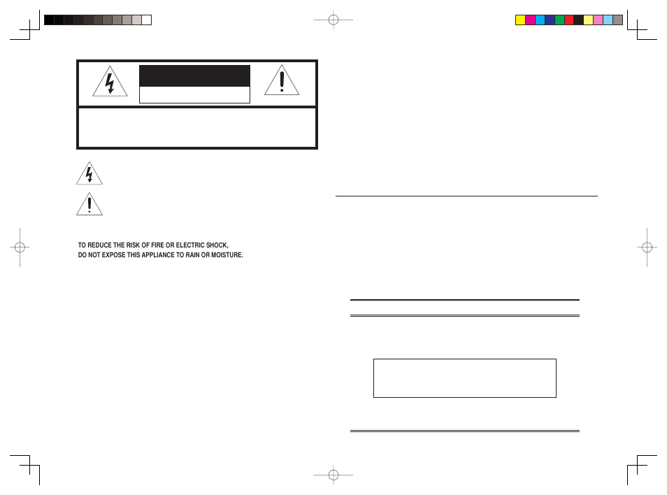 Caution, Warning, Declaration of conformity | Marantz AV8003 User Manual | Page 2 / 107