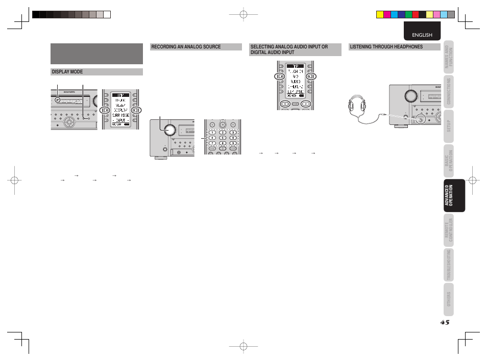 Advanced operation | Marantz AV8003 User Manual | Page 48 / 107