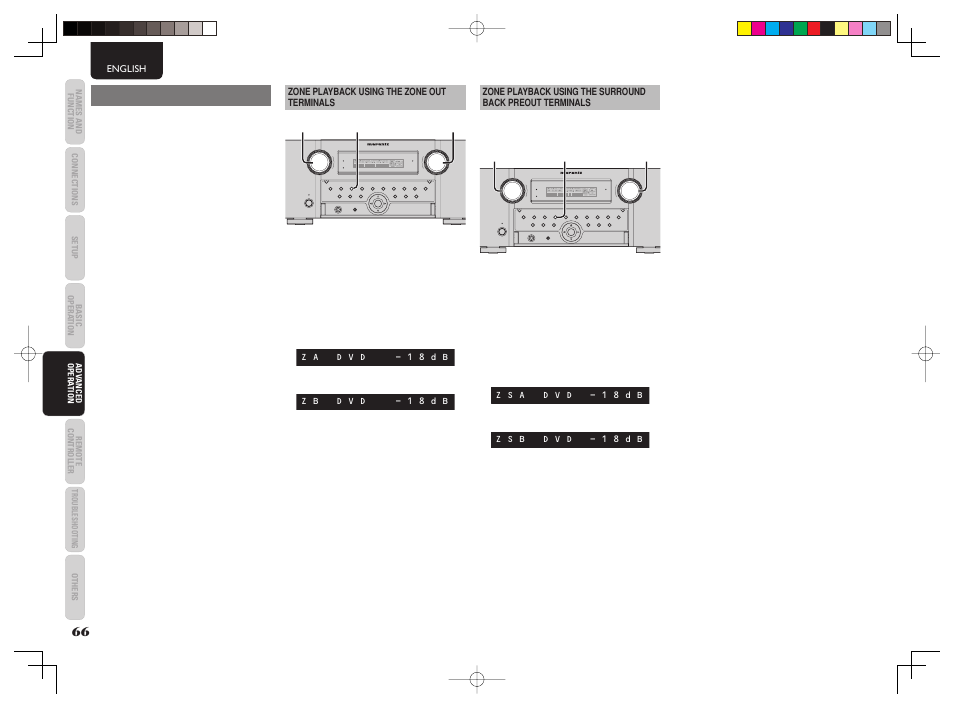 Zone system | Marantz AV8003 User Manual | Page 69 / 107