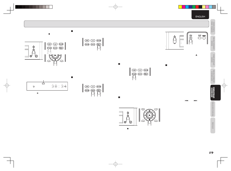 Phones + - level, Display off mp3/wm by | Marantz CD5003 User Manual | Page 22 / 38