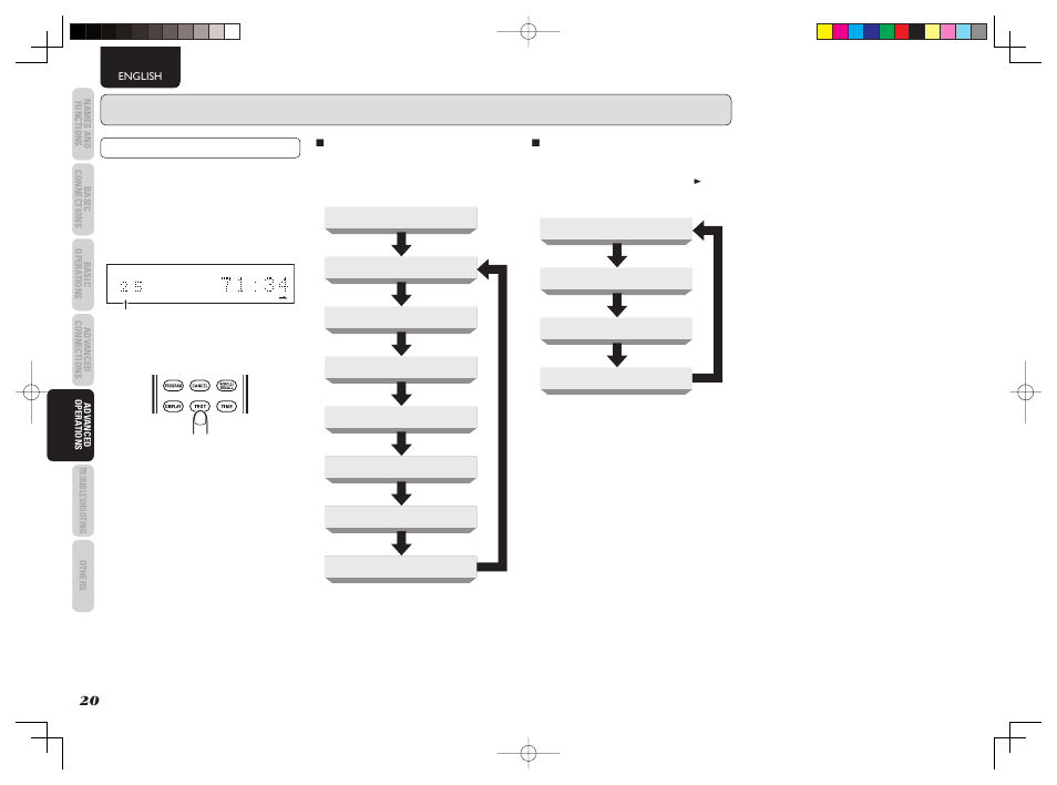 Cd-text, Advanced operations –audio cd | Marantz CD5003 User Manual | Page 23 / 38