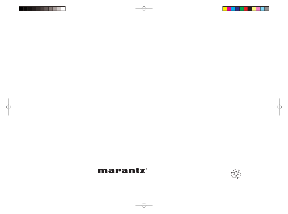 Marantz CD5003 User Manual | Page 38 / 38