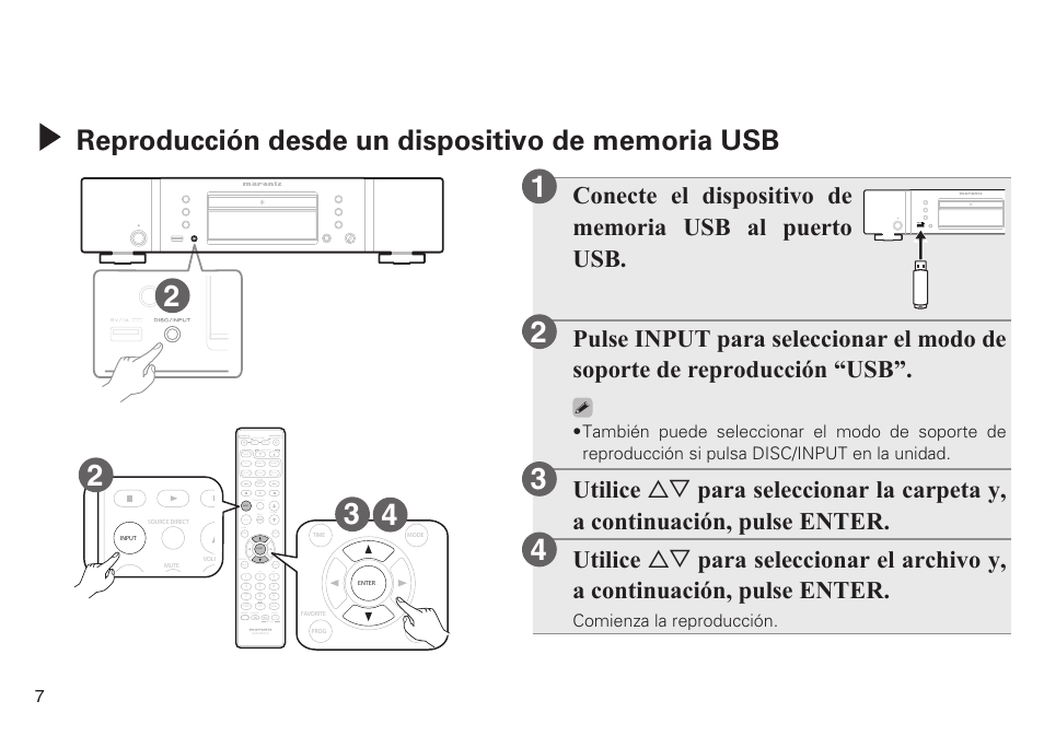 Marantz CD6005 Quick Start User Manual | Page 8 / 10
