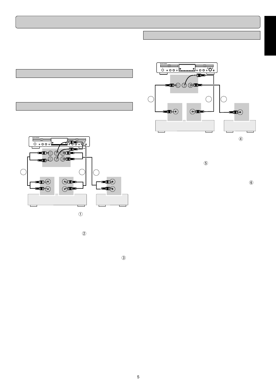 Installation, English, Digital coaxial connections | The following options are available, Analog connections | Marantz DR6050 User Manual | Page 10 / 30