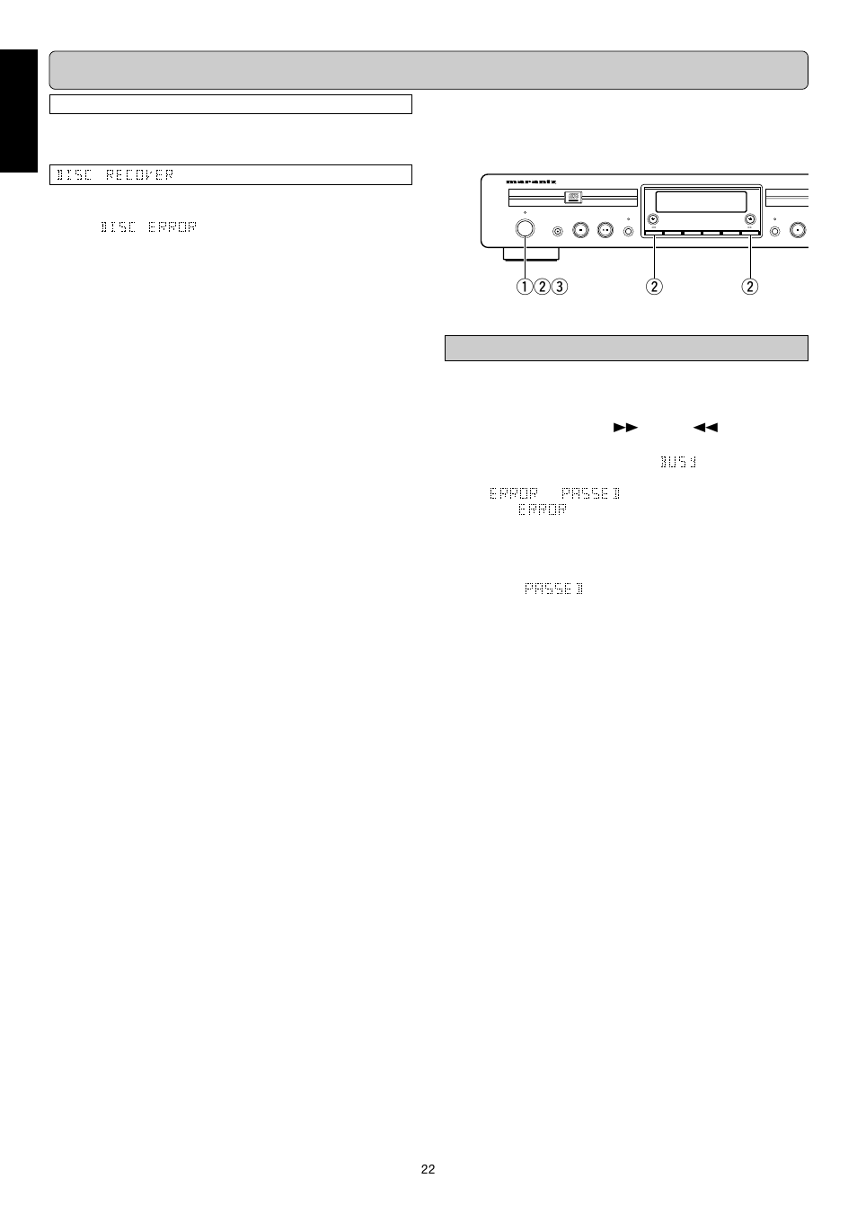 Other informations, English, Wqwe w | Diagnostic program | Marantz DR6050 User Manual | Page 27 / 30