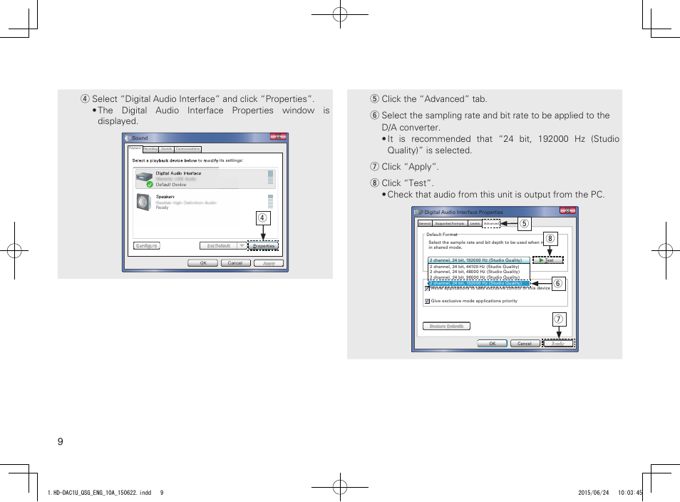 Printing color : black, Ti y u | Marantz HD-DAC1 Quick Start User Manual | Page 10 / 16