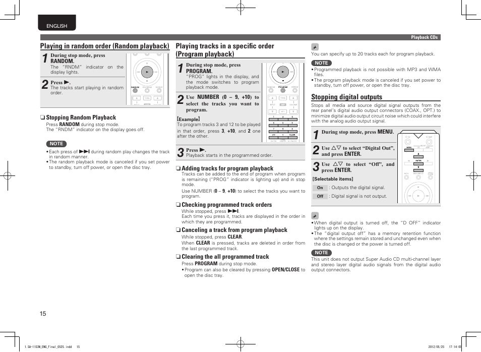 Marantz SA11S3N User Manual | Page 22 / 38