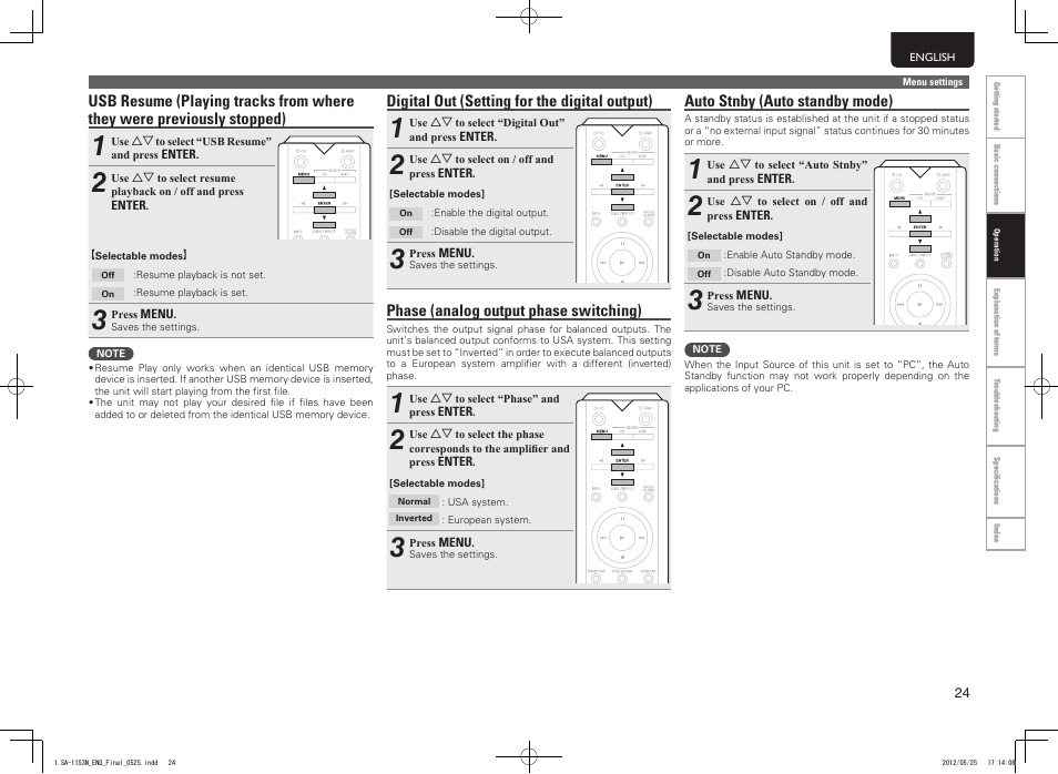 Marantz SA11S3N User Manual | Page 31 / 38