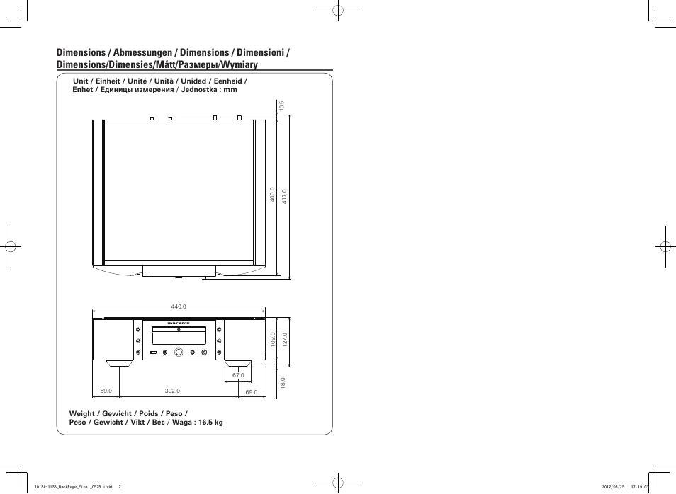 Marantz SA11S3N User Manual | Page 37 / 38