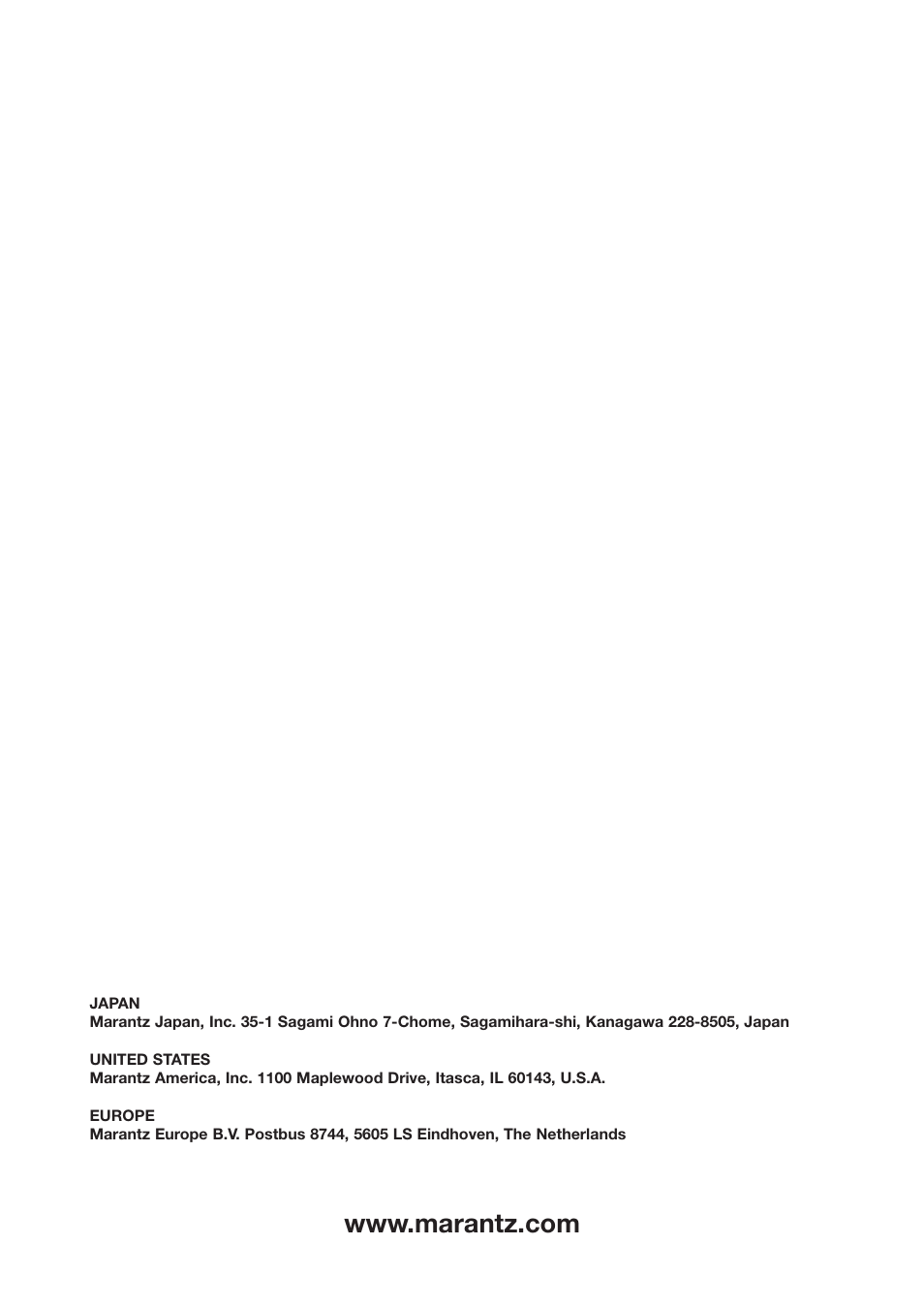 Marantz TT15S1N User Manual | Page 39 / 39