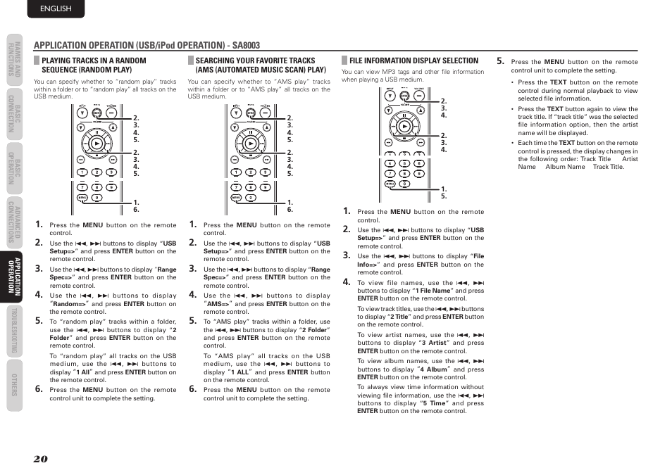 Marantz SA7003 User Manual | Page 24 / 34