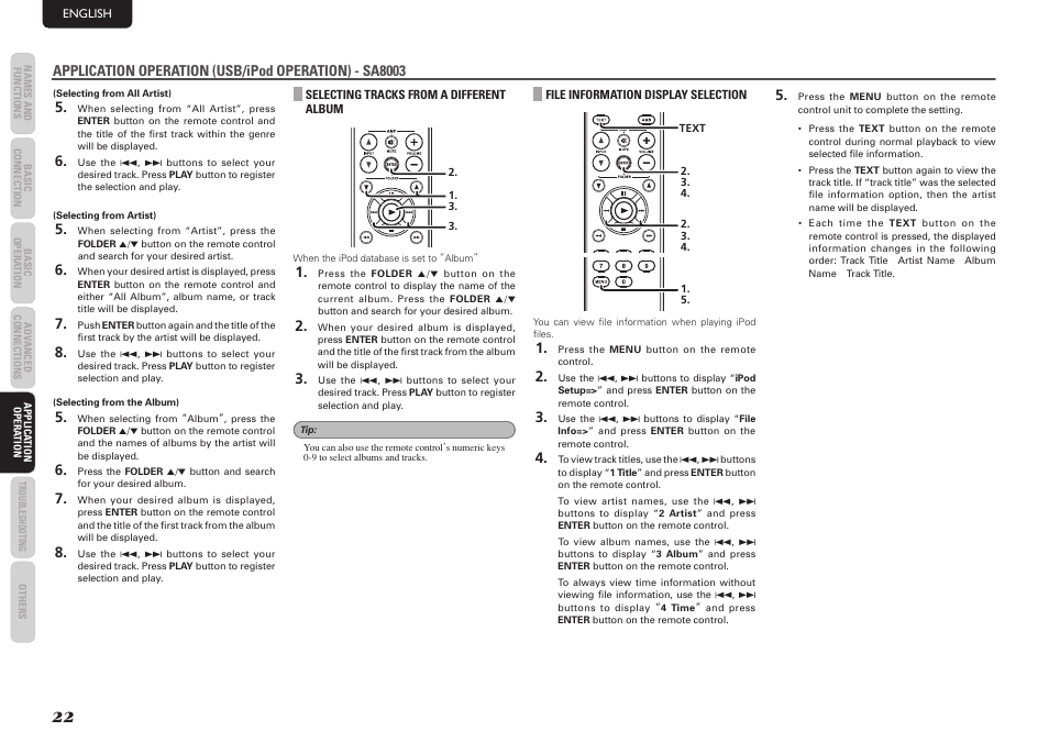 Marantz SA7003 User Manual | Page 26 / 34