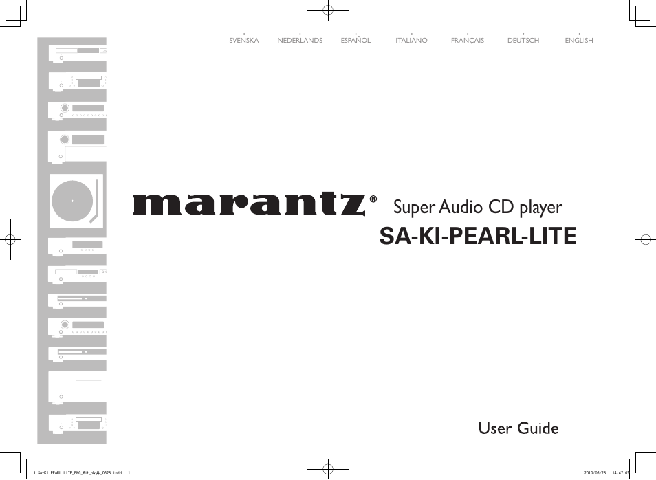 Marantz SA-KI Pearl Lite User Manual | 36 pages