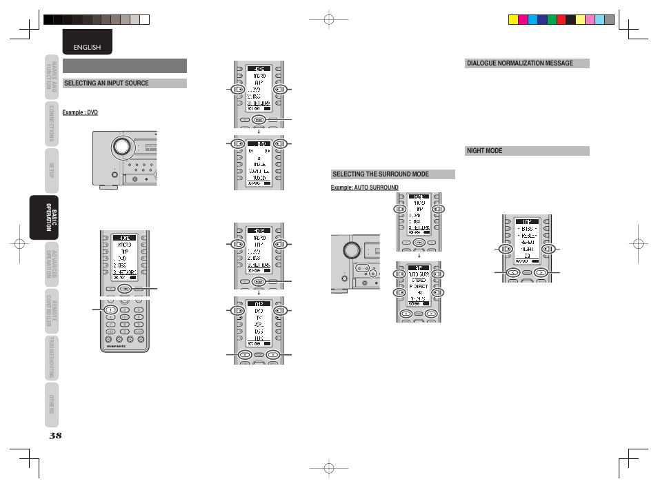 Basic operation | Marantz AV8003 User Manual | Page 42 / 92