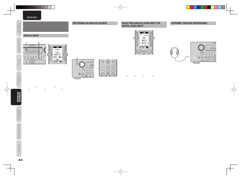 Advanced operation | Marantz AV8003 User Manual | Page 48 / 92