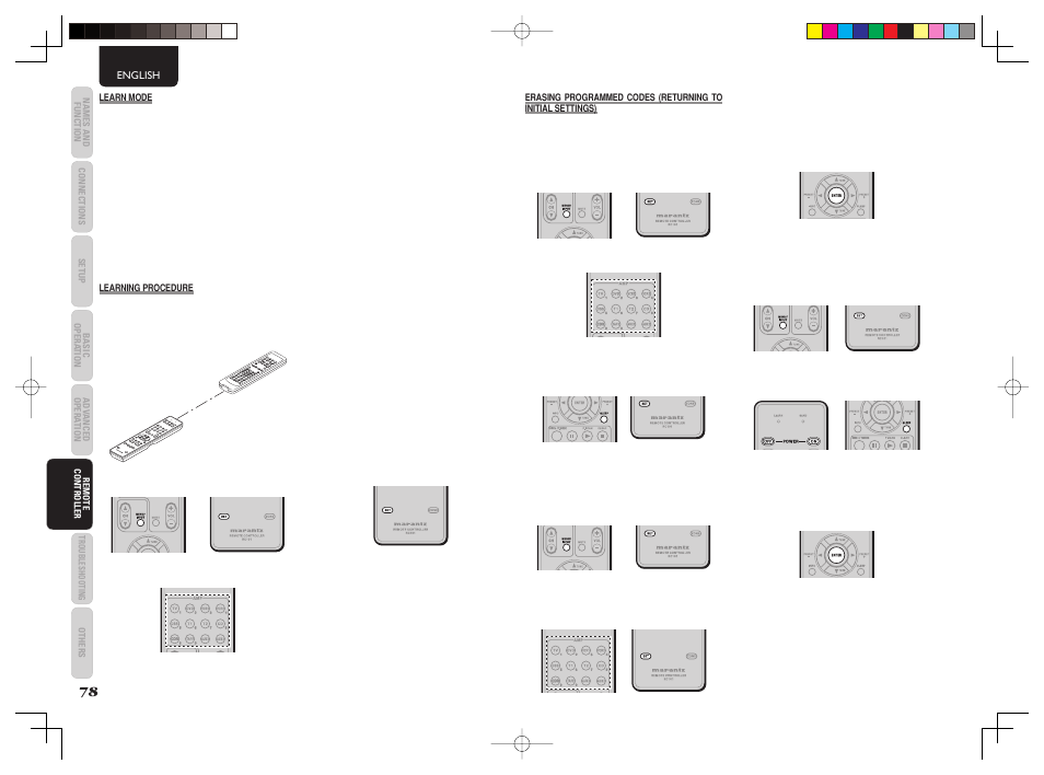 Syst em r emo te c ont rol ler | Marantz AV8003 User Manual | Page 82 / 92