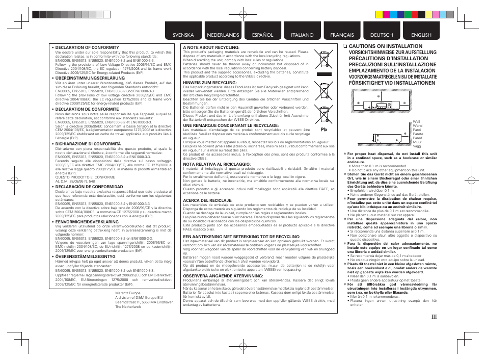 Marantz NA7004 User Manual | Page 5 / 46