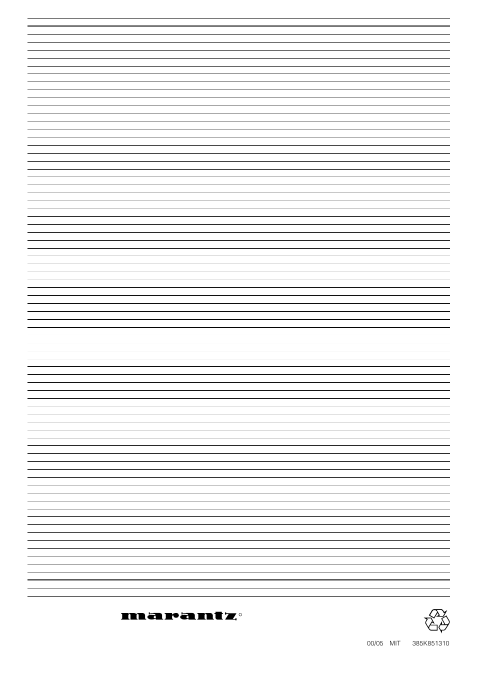 Is a registered trademark | Marantz DR6000N User Manual | Page 26 / 26