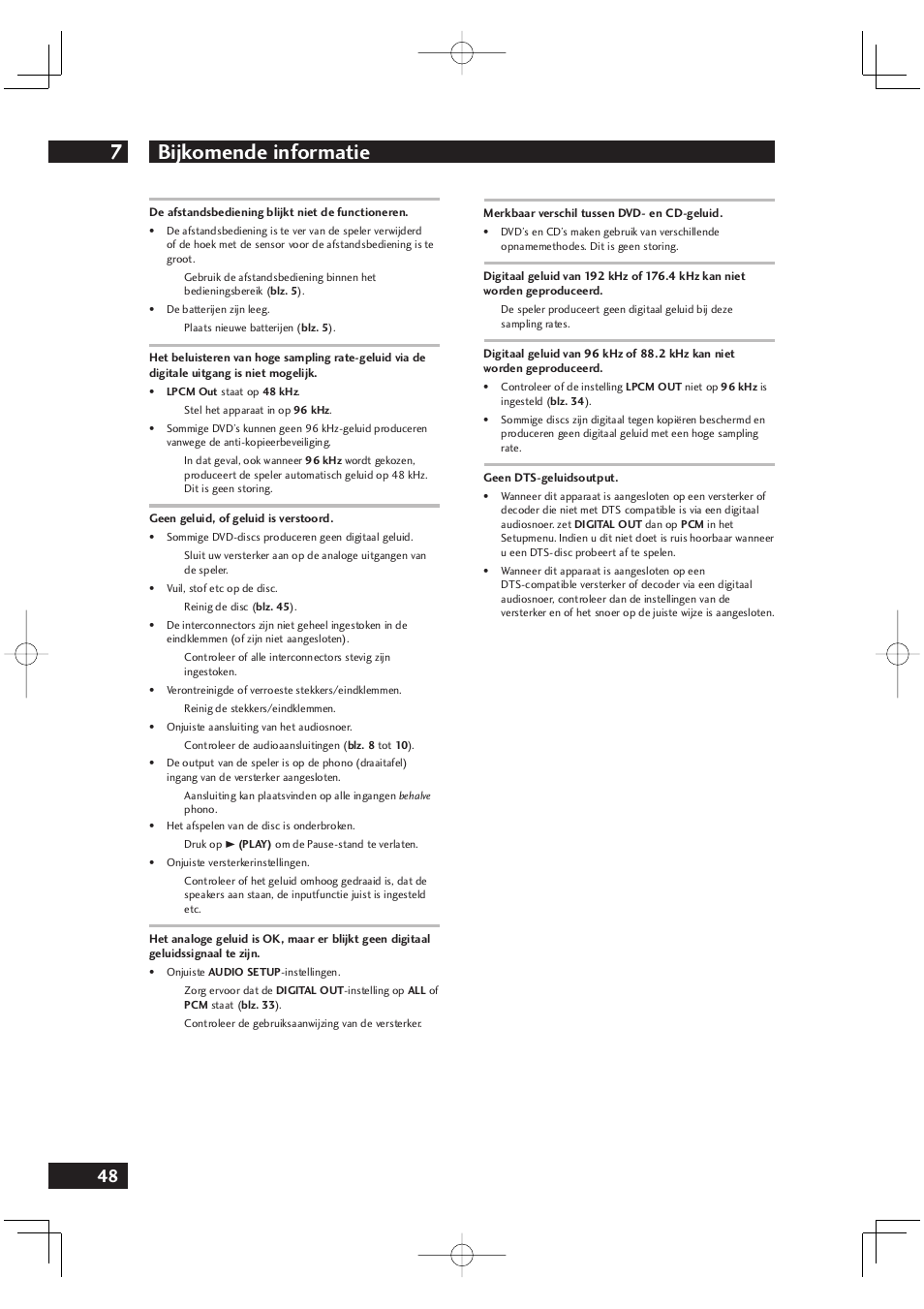 Bijkomende informatie 7 | Marantz DV4001N User Manual | Page 252 / 358