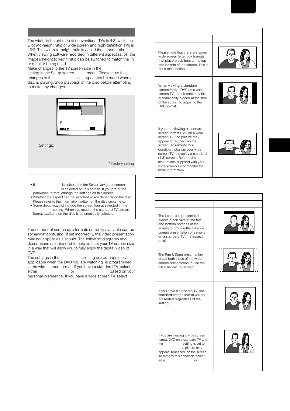 Setting the tv screen size, English | Marantz DV-17 User Manual | Page 25 / 52