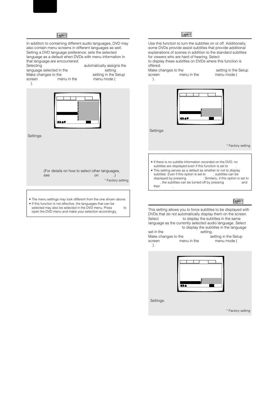 Selecting a dvd menu language preference, Forcing subtitles to be displayed, English | Marantz DV-17 User Manual | Page 32 / 52