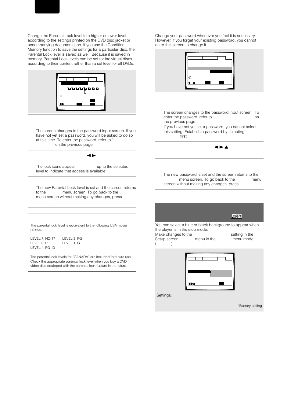 Changing the background color of the screen, English | Marantz DV-17 User Manual | Page 34 / 52