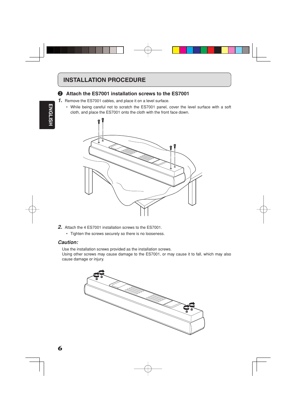 Installation procedure | Marantz MT7001 User Manual | Page 6 / 8