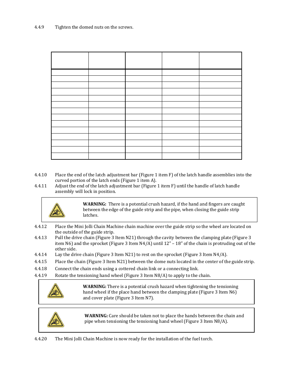 Mathey Dearman Mini Jolli Chain Machine User Manual | Page 9 / 20