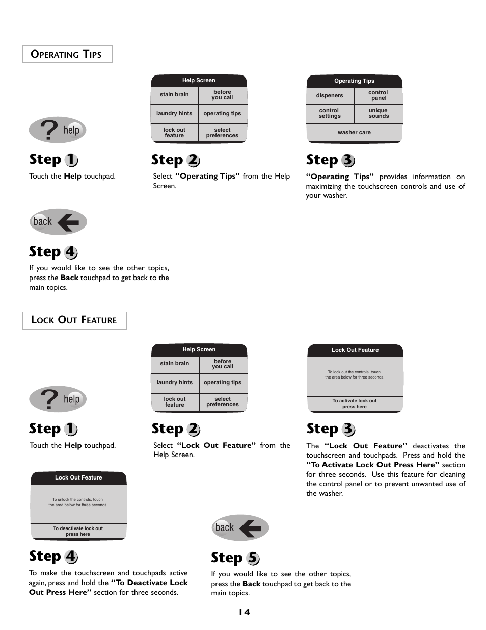 Step 1, Step 2, Step 3 | Step 4, Step 1 step 2, Step 5 | Maytag MAH7500AWQ User Manual | Page 15 / 80