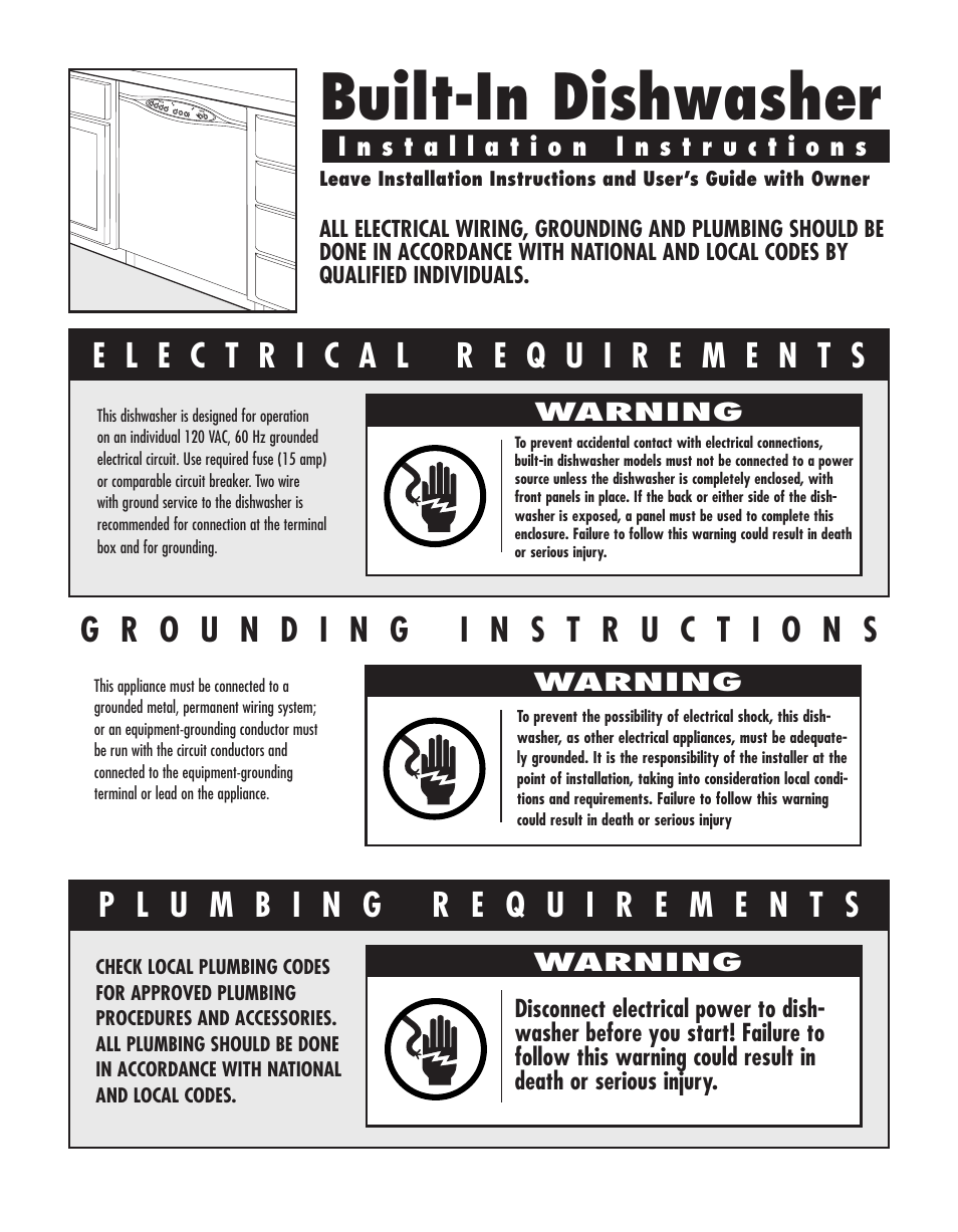 Built-in dishwasher | Maytag JDB1060AW User Manual | Page 48 / 59