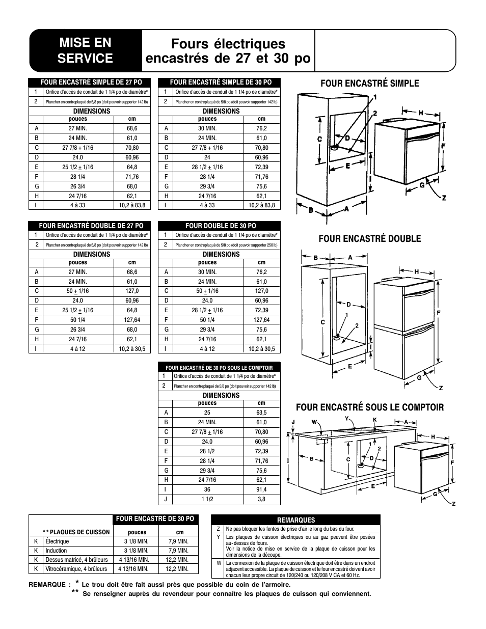 Fours électriques encastrés de 27 et 30 po, Mise en service | Maytag MEW6630DDQ User Manual | Page 5 / 6