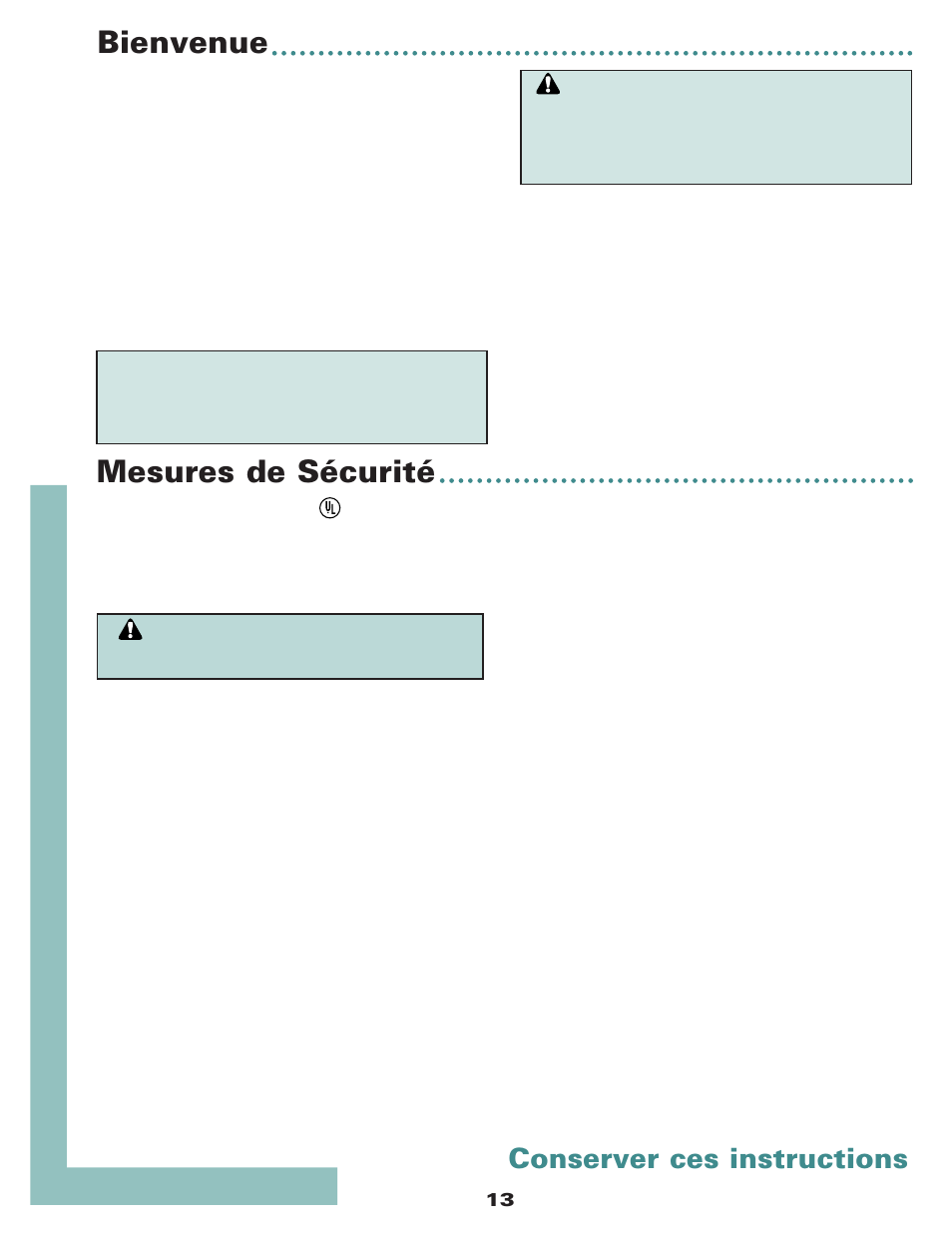 Bienvenue, Mesures de sécurité, Conserver ces instructions | Maytag MDB6650AWW User Manual | Page 14 / 36