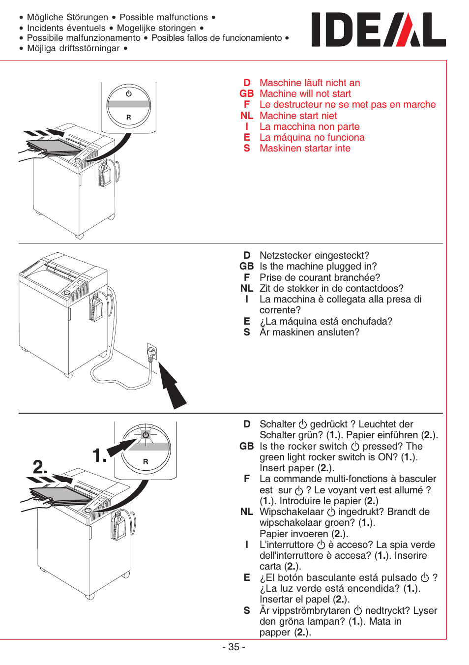 MBM Corporation IDEAL 4005 User Manual | Page 35 / 56