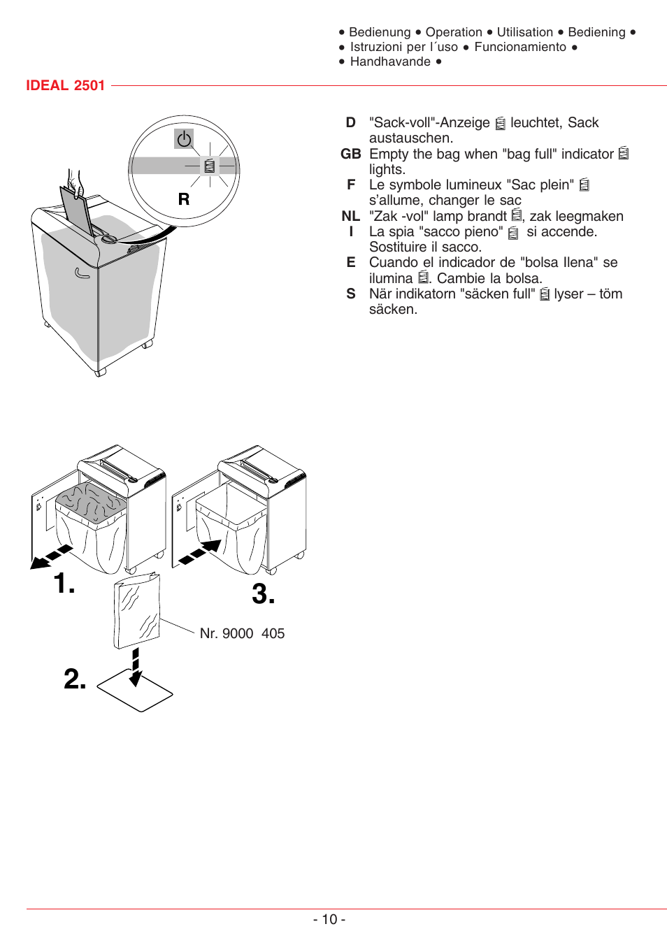 MBM Corporation IDEAL 2501 User Manual | Page 10 / 24