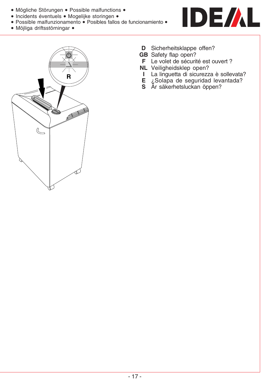 MBM Corporation IDEAL 2501 User Manual | Page 17 / 24