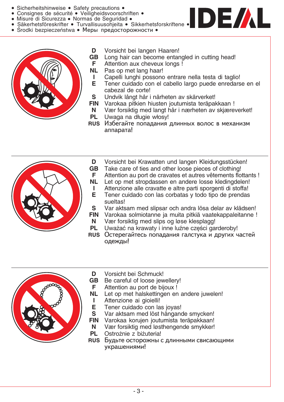 MBM Corporation IDEAL 2501 User Manual | Page 3 / 24