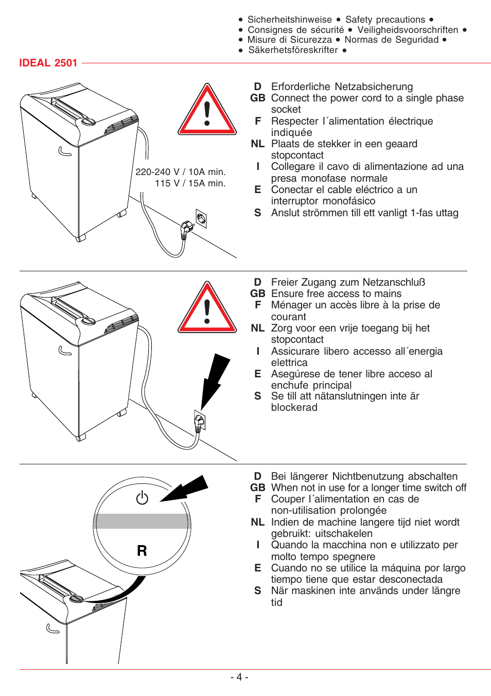 MBM Corporation IDEAL 2501 User Manual | Page 4 / 24