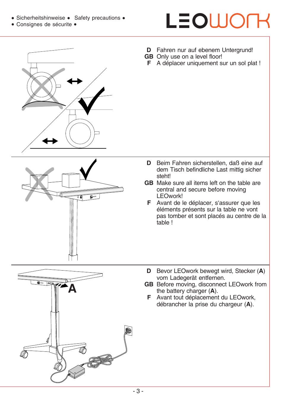 MBM Corporation LEOWORK PAPER LIFT User Manual | Page 3 / 12