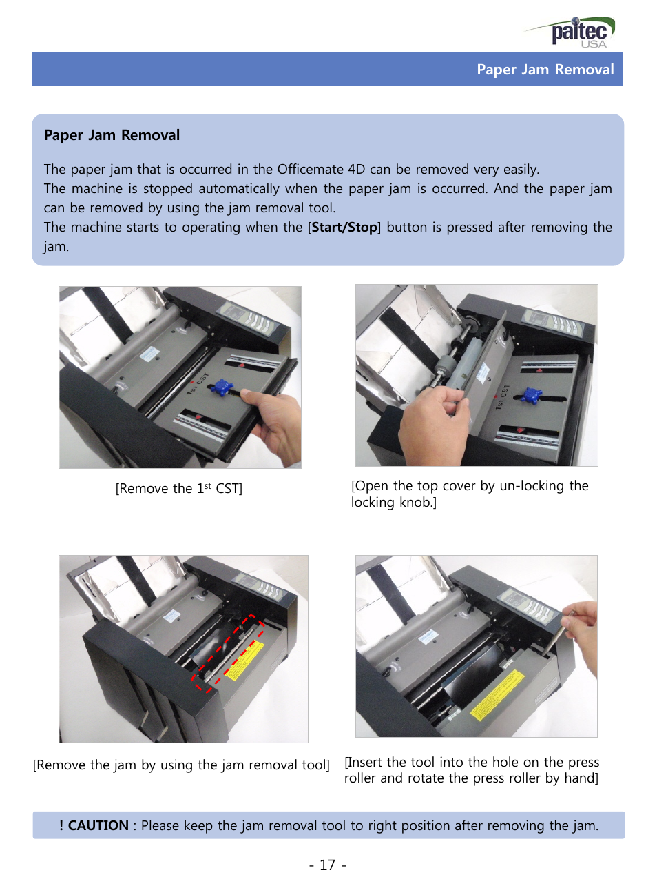 Slide number 17 | MBM Corporation ES 5500 User Manual | Page 17 / 20
