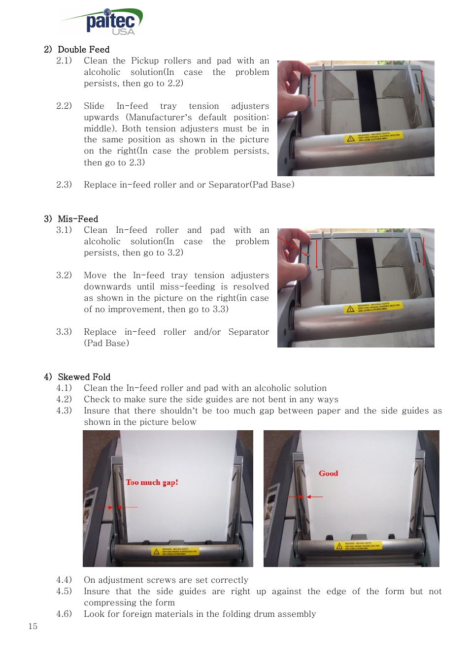 MBM Corporation ES 5000 User Manual | Page 15 / 16