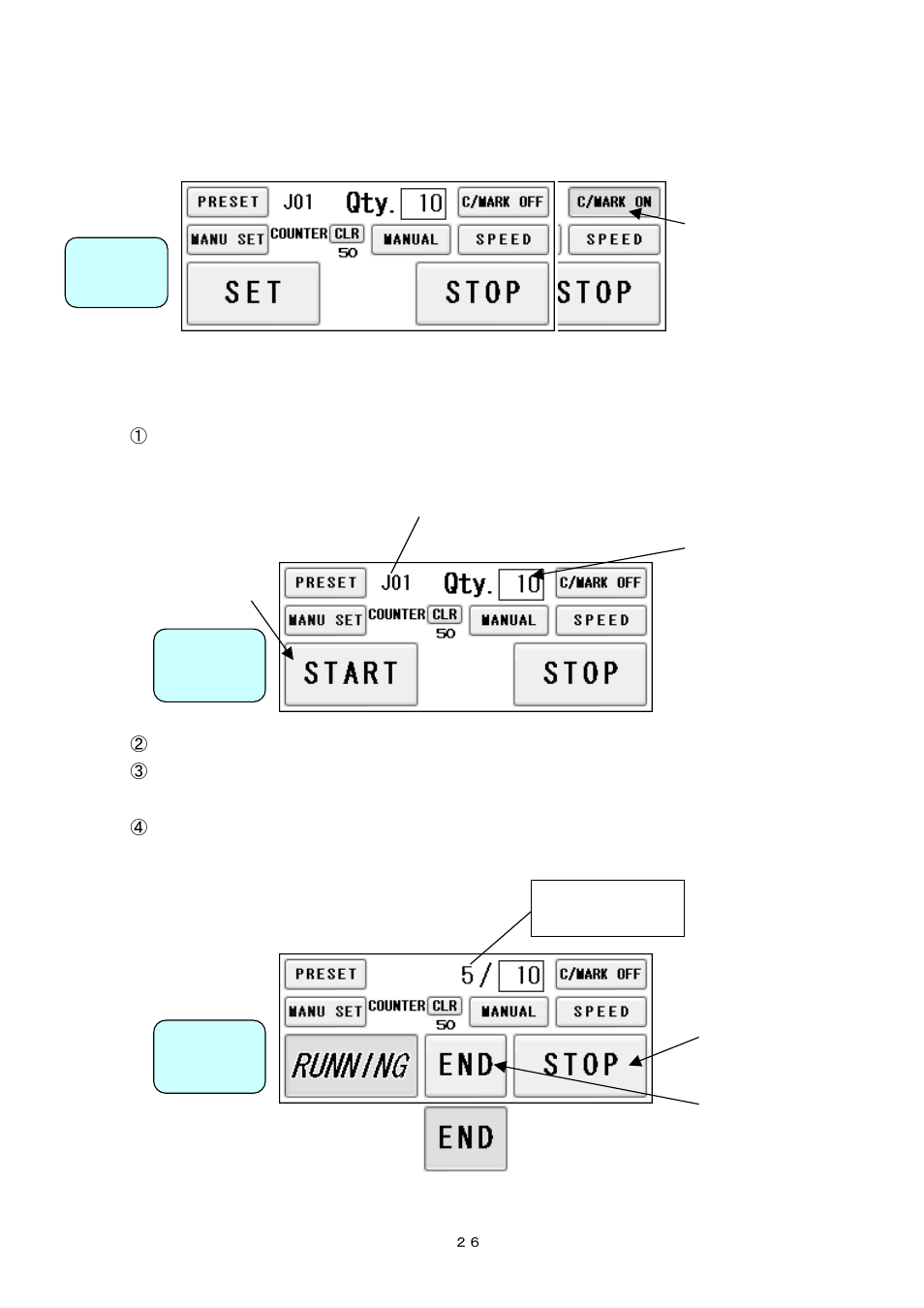 11) cut mark on/off selection, 12) automatic operation | MBM Corporation AEROCUT User Manual | Page 27 / 42